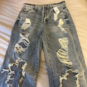 Pacsun distressed baggy jean size 28